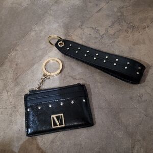 Victoria's Secret Studded Wristlet Strap and Card Case Combo